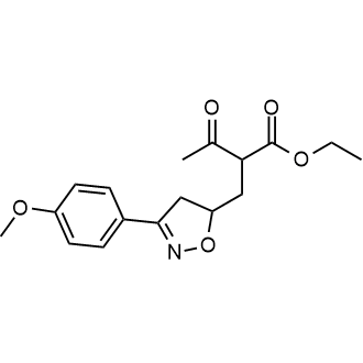 Ethyl 2-((3-(4-methoxyphenyl)-4,5-dihydroisoxazol-5-yl)methyl)-3-oxobutanoate|CS-0330529