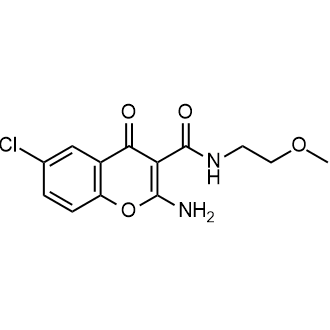 2-Amino-6-chloro-N-(2-methoxyethyl)-4-oxo-4H-chromene-3-carboxamide|CS-0330672