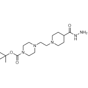 Tert-butyl 4-(2-(4-(hydrazinecarbonyl)piperidin-1-yl)ethyl)piperazine-1-carboxylate|CS-0330738