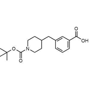 3-((1-(Tert-butoxycarbonyl)piperidin-4-yl)methyl)benzoic acid|CS-0331034