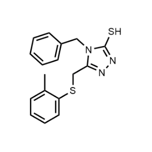 4-Benzyl-5-((o-tolylthio)methyl)-4H-1,2,4-triazole-3-thiol|CS-0331483