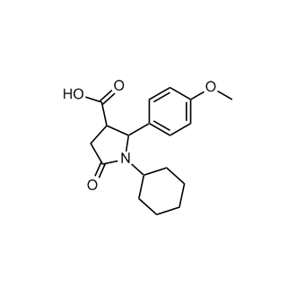 1-Cyclohexyl-2-(4-methoxyphenyl)-5-oxopyrrolidine-3-carboxylic acid|CS-0332002