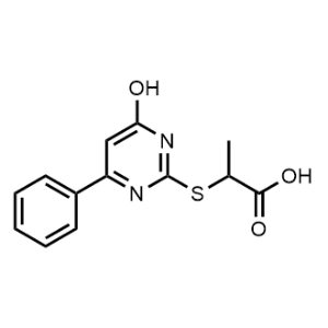 2-((4-Hydroxy-6-phenylpyrimidin-2-yl)thio)propanoic acid|CS-0332281