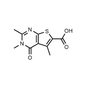 2,3,5-Trimethyl-4-oxo-3,4-dihydrothieno[2,3-d]pyrimidine-6-carboxylic acid|CS-0332344