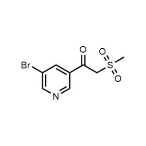 1-(5-Bromopyridin-3-yl)-2-(methylsulfonyl)ethan-1-one|CS-0332469