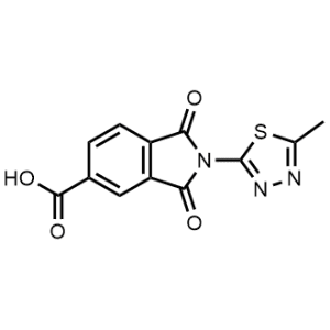2-(5-Methyl-1,3,4-thiadiazol-2-yl)-1,3-dioxoisoindoline-5-carboxylic acid|CS-0332480