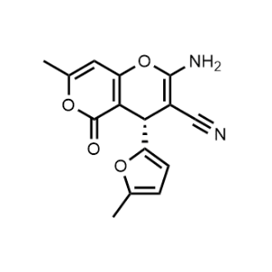 (S)-2-amino-7-methyl-4-(5-methylfuran-2-yl)-5-oxo-4H,5H-pyrano[4,3-b]pyran-3-carbonitrile|CS-0332671