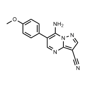 7-Amino-6-(4-methoxyphenyl)pyrazolo[1,5-a]pyrimidine-3-carbonitrile|CS-0332807