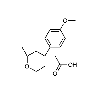 2-(4-(4-Methoxyphenyl)-2,2-dimethyltetrahydro-2H-pyran-4-yl)acetic acid|CS-0332822