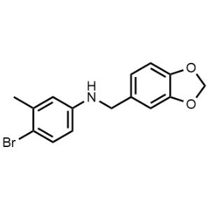 N-(benzo[d][1,3]dioxol-5-ylmethyl)-4-bromo-3-methylaniline|CS-0332978