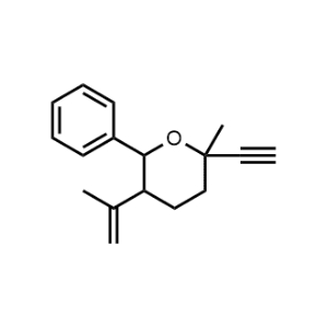 2-Ethynyl-2-methyl-6-phenyl-5-(prop-1-en-2-yl)tetrahydro-2H-pyran|CS-0333054