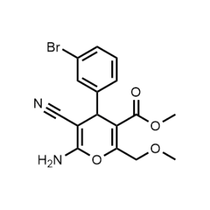 Methyl 6-amino-4-(3-bromophenyl)-5-cyano-2-(methoxymethyl)-4H-pyran-3-carboxylate|CS-0333210