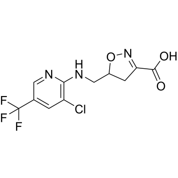 5-(((3-Chloro-5-(trifluoromethyl)pyridin-2-yl)amino)methyl)-4,5-dihydroisoxazole-3-carboxylic acid|CS-0333465