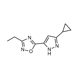 5-(3-Cyclopropyl-1H-pyrazol-5-yl)-3-ethyl-1,2,4-oxadiazole|CS-0333516
