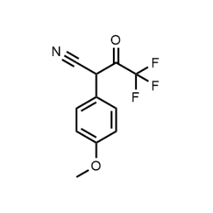 4,4,4-Trifluoro-2-(4-methoxyphenyl)-3-oxobutanenitrile|CS-0333571