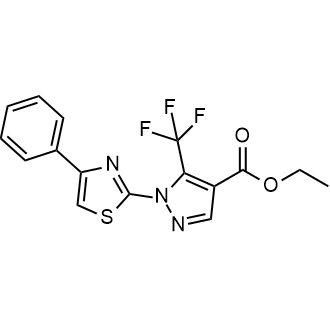 Ethyl 1-(4-phenylthiazol-2-yl)-5-(trifluoromethyl)-1H-pyrazole-4-carboxylate|CS-0333962
