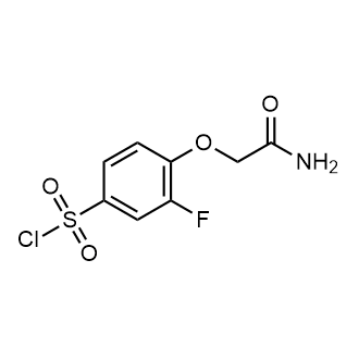 4-(2-Amino-2-oxoethoxy)-3-fluorobenzenesulfonyl chloride|CS-0334080