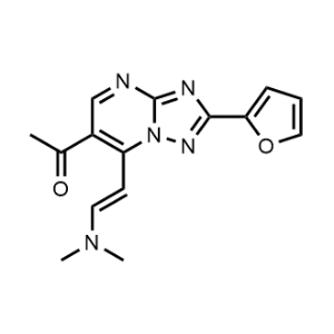 1-(7-(2-(Dimethylamino)vinyl)-2-(furan-2-yl)-[1,2,4]triazolo[1,5-a]pyrimidin-6-yl)ethan-1-one|CS-0334297