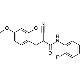 2-Cyano-3-(2,4-dimethoxyphenyl)-N-(2-fluorophenyl)propanamide|CS-0334666