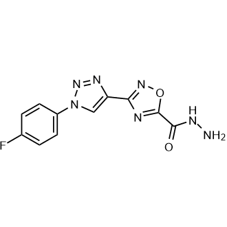 3-(1-(4-Fluorophenyl)-1H-1,2,3-triazol-4-yl)-1,2,4-oxadiazole-5-carbohydrazide|CS-0334717