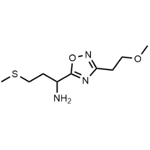 1-(3-(2-Methoxyethyl)-1,2,4-oxadiazol-5-yl)-3-(methylthio)propan-1-amine|CS-0334812