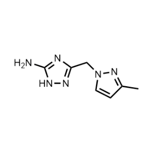 3-((3-Methyl-1H-pyrazol-1-yl)methyl)-1H-1,2,4-triazol-5-amine|CS-0334910