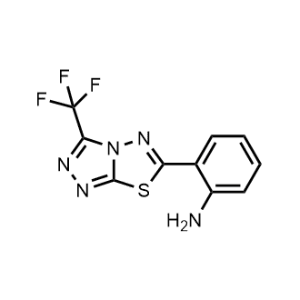 2-(3-(Trifluoromethyl)-[1,2,4]triazolo[3,4-b][1,3,4]thiadiazol-6-yl)aniline|CS-0334933