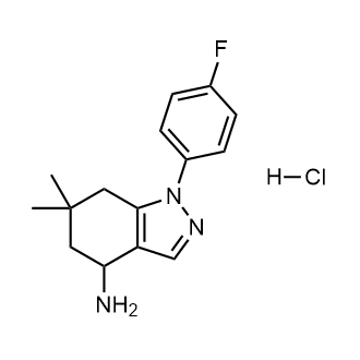 1-(4-Fluorophenyl)-6,6-dimethyl-4,5,6,7-tetrahydro-1H-indazol-4-amine hydrochloride|CS-0334944