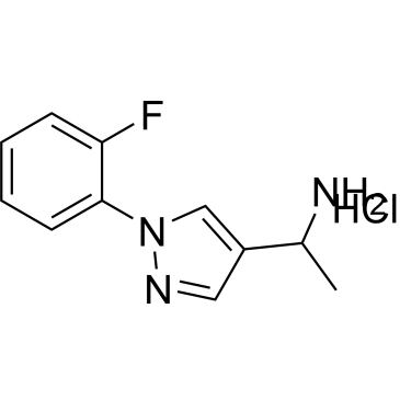 1-(1-(2-Fluorophenyl)-1H-pyrazol-4-yl)ethan-1-amine hydrochloride|CS-0335529