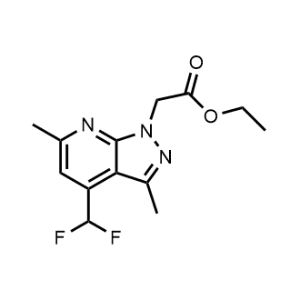 Ethyl 2-(4-(difluoromethyl)-3,6-dimethyl-1H-pyrazolo[3,4-b]pyridin-1-yl)acetate|CS-0335724