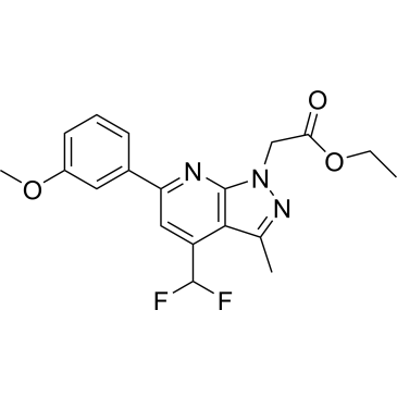 Ethyl 2-(4-(difluoromethyl)-6-(3-methoxyphenyl)-3-methyl-1H-pyrazolo[3,4-b]pyridin-1-yl)acetate|CS-0335726