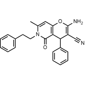 2-Amino-7-methyl-5-oxo-6-phenethyl-4-phenyl-5,6-dihydro-4H-pyrano[3,2-c]pyridine-3-carbonitrile|CS-0336118