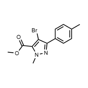 Methyl 4-bromo-1-methyl-3-(p-tolyl)-1H-pyrazole-5-carboxylate|CS-0337253