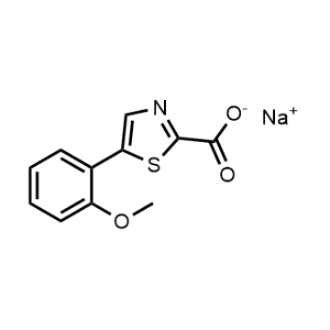 Sodium 5-(2-methoxyphenyl)thiazole-2-carboxylate|CS-0337388