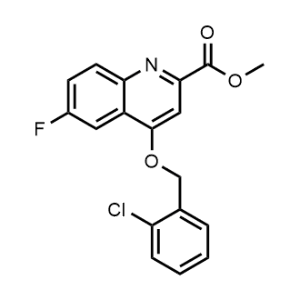 Methyl 4-((2-chlorobenzyl)oxy)-6-fluoroquinoline-2-carboxylate|CS-0337612