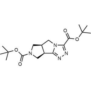 Rel-di-tert-butyl (5aR,8aR)-5a,6,8,8a-tetrahydropyrrolo[3',4':3,4]pyrrolo[2,1-c][1,2,4]triazole-3,7(5H)-dicarboxylate|CS-0337813
