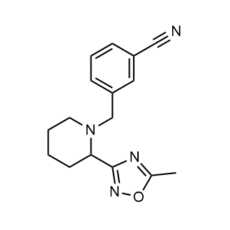 3-((2-(5-Methyl-1,2,4-oxadiazol-3-yl)piperidin-1-yl)methyl)benzonitrile|CS-0337836