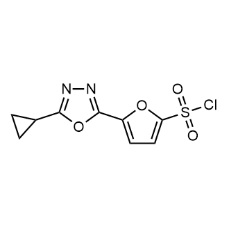 5-(5-Cyclopropyl-1,3,4-oxadiazol-2-yl)furan-2-sulfonyl chloride|CS-0338024