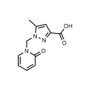 5-Methyl-1-((2-oxopyridin-1(2H)-yl)methyl)-1H-pyrazole-3-carboxylic acid|CS-0338132