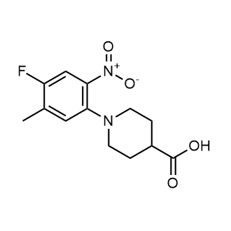 1-(4-Fluoro-5-methyl-2-nitrophenyl)piperidine-4-carboxylic acid|CS-0338179