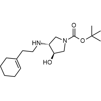 Tert-butyl (3R,4R)-3-((2-(cyclohex-1-en-1-yl)ethyl)amino)-4-hydroxypyrrolidine-1-carboxylate|CS-0338919