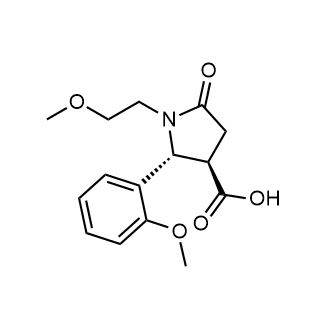 (2R,3R)-1-(2-methoxyethyl)-2-(2-methoxyphenyl)-5-oxopyrrolidine-3-carboxylic acid|CS-0339039