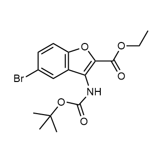 Ethyl 5-bromo-3-((tert-butoxycarbonyl)amino)benzofuran-2-carboxylate|CS-0339170
