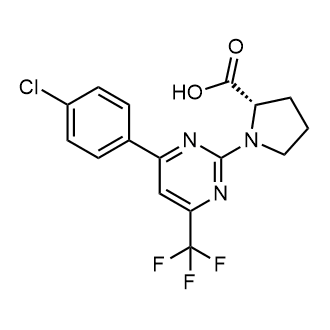 (4-(4-Chlorophenyl)-6-(trifluoromethyl)pyrimidin-2-yl)-L-proline|CS-0339385