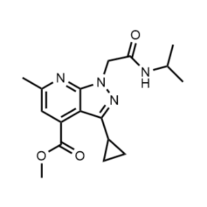 Methyl 3-cyclopropyl-1-(2-(isopropylamino)-2-oxoethyl)-6-methyl-1H-pyrazolo[3,4-b]pyridine-4-carboxylate|CS-0339879