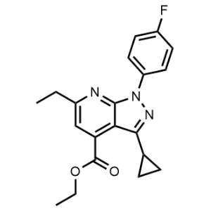 Ethyl 3-cyclopropyl-6-ethyl-1-(4-fluorophenyl)-1H-pyrazolo[3,4-b]pyridine-4-carboxylate|CS-0339891