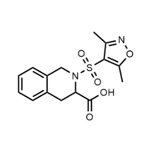 2-((3,5-Dimethylisoxazol-4-yl)sulfonyl)-1,2,3,4-tetrahydroisoquinoline-3-carboxylic acid|CS-0339962