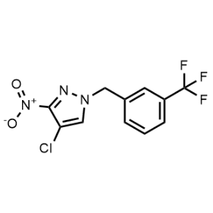 4-Chloro-3-nitro-1-(3-(trifluoromethyl)benzyl)-1H-pyrazole|CS-0339985