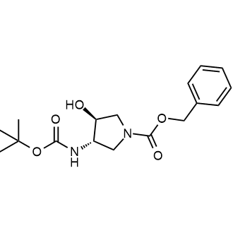 (3S,4S)-3-tert-Butoxycarbonylamino-4-hydroxy-pyrrolidine-1-carboxylic acid benzyl ester|CS-0340248