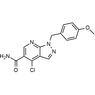 4-Chloro-1-(4-methoxy-benzyl)-1H-pyrazolo[3,4-b]pyridine-5-carboxylic acid amide|CS-0341112